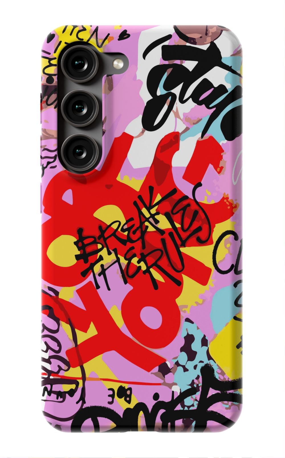 Break The Rules Graffiti Phone Case - B7Cases