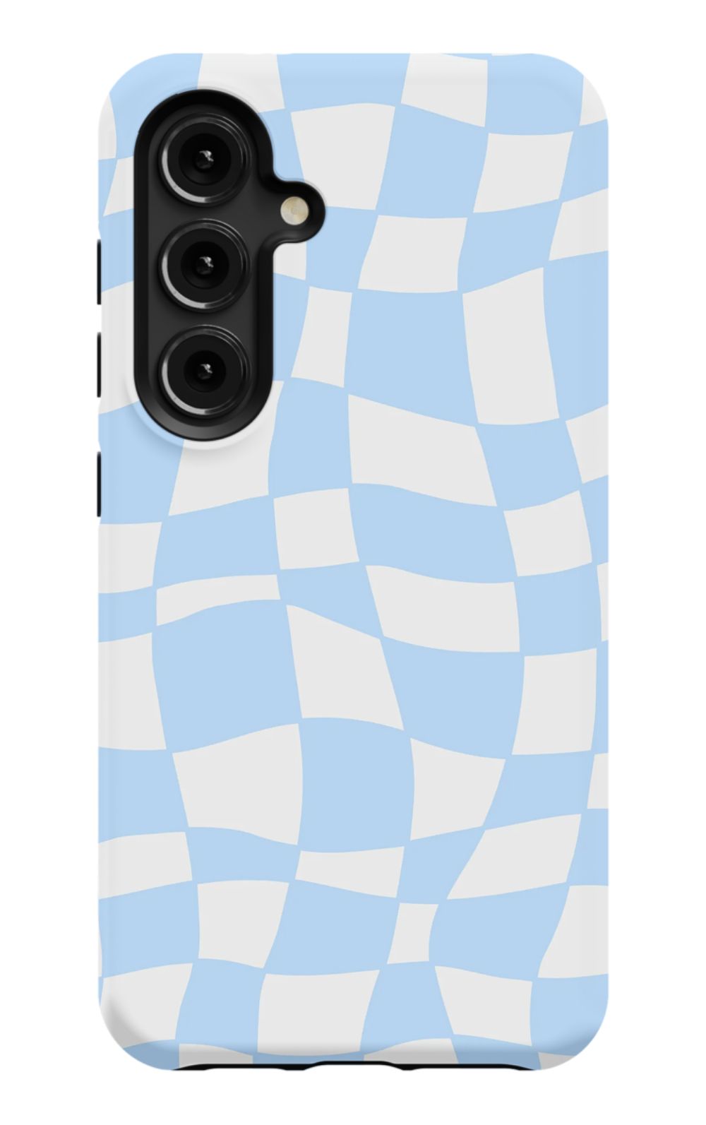 Light Blue Checkered Phone Case - B7Cases