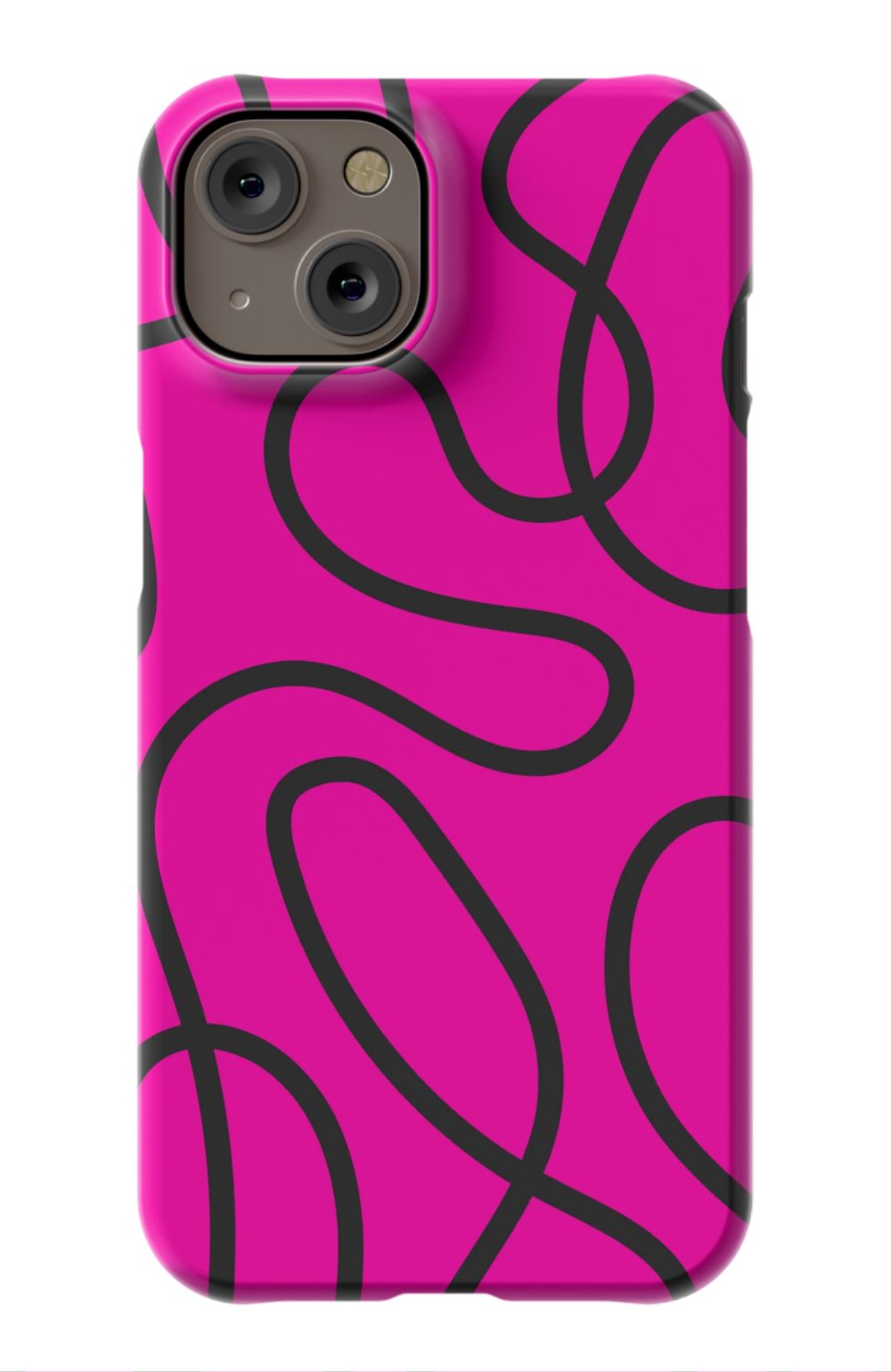 Pink Abstract Squiggles Phone Case - B7Cases