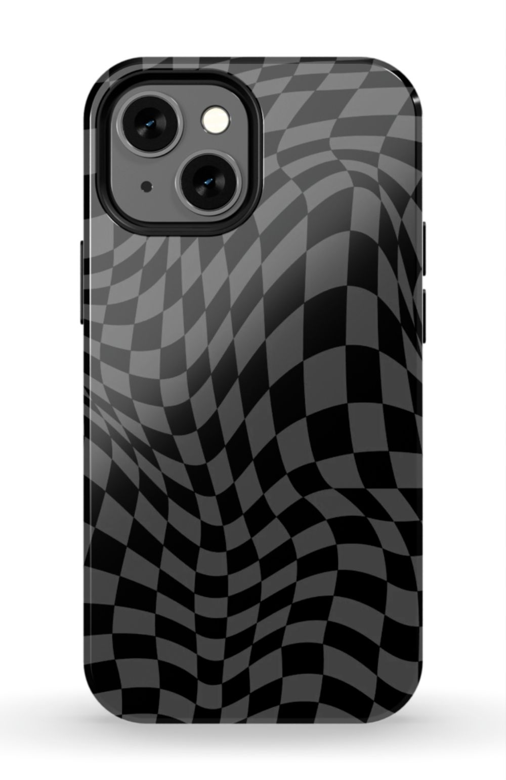 Gray Distorted Checkered Phone Case - B7Cases