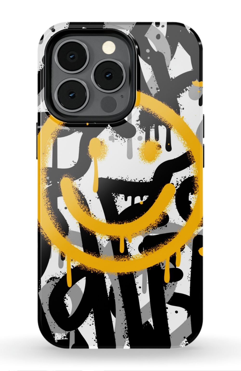 Sprayed Smiley Graffiti Phone Case - B7Cases