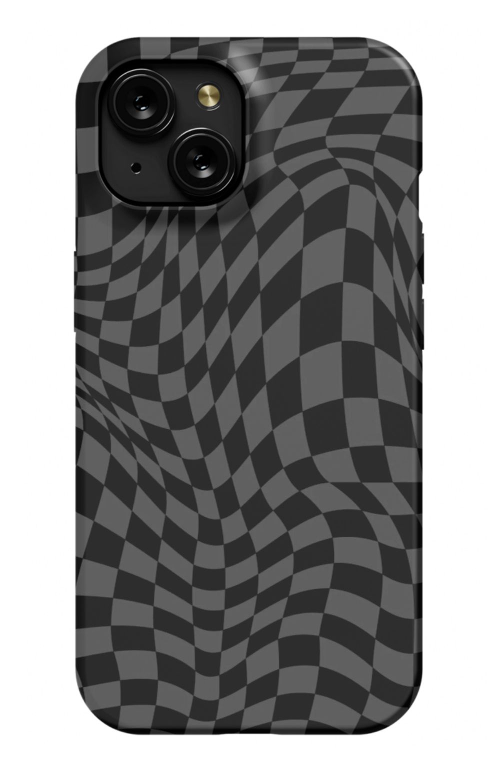 Gray Distorted Checkered Phone Case - B7Cases