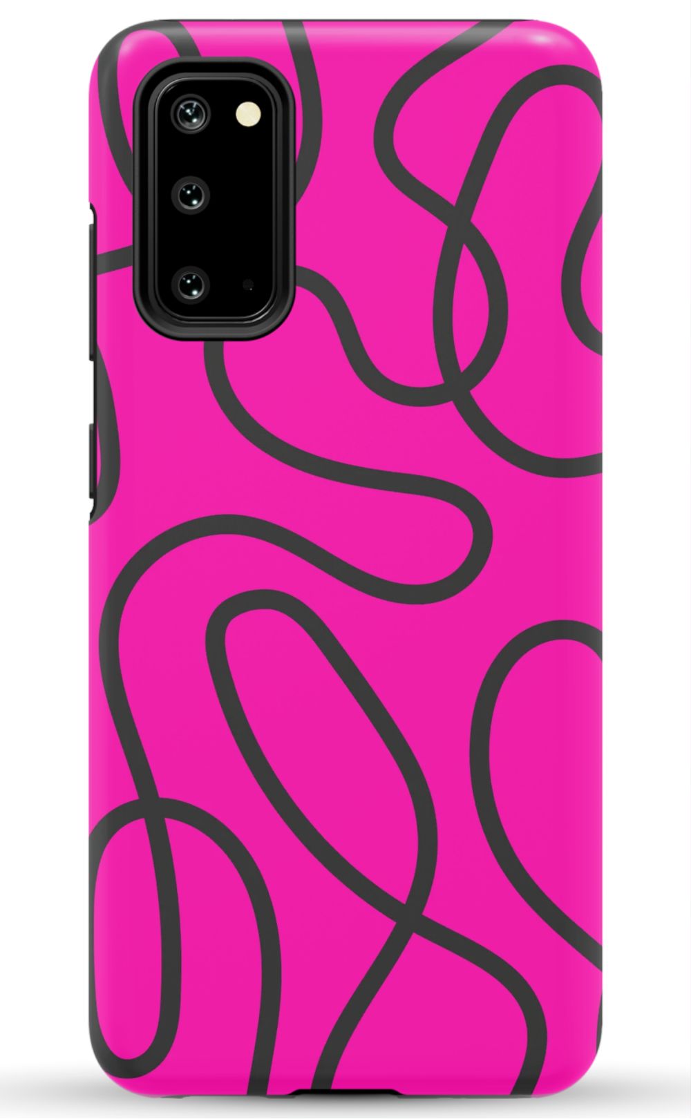 Pink Abstract Squiggles Phone Case - B7Cases