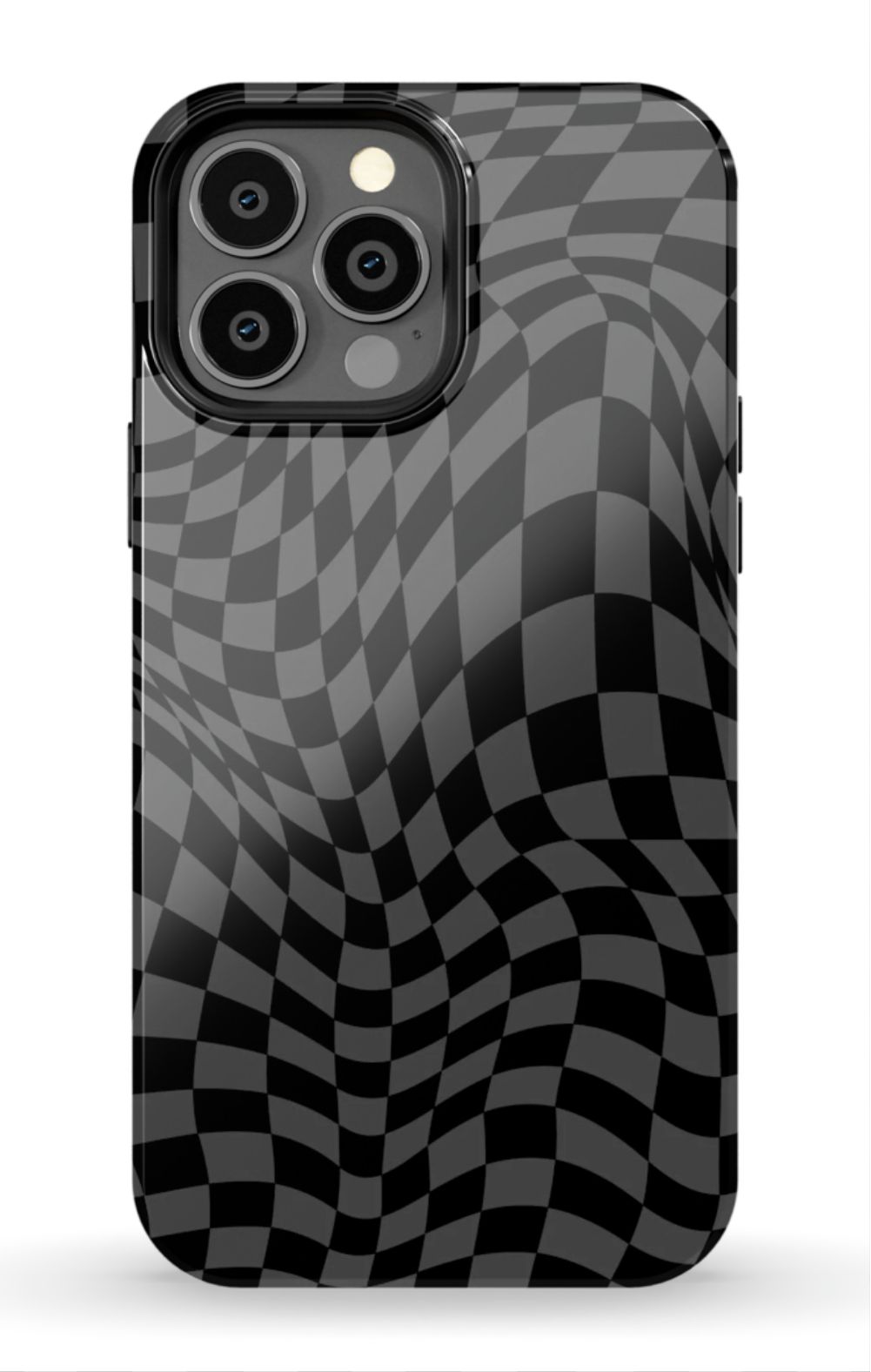 Gray Distorted Checkered Phone Case - B7Cases