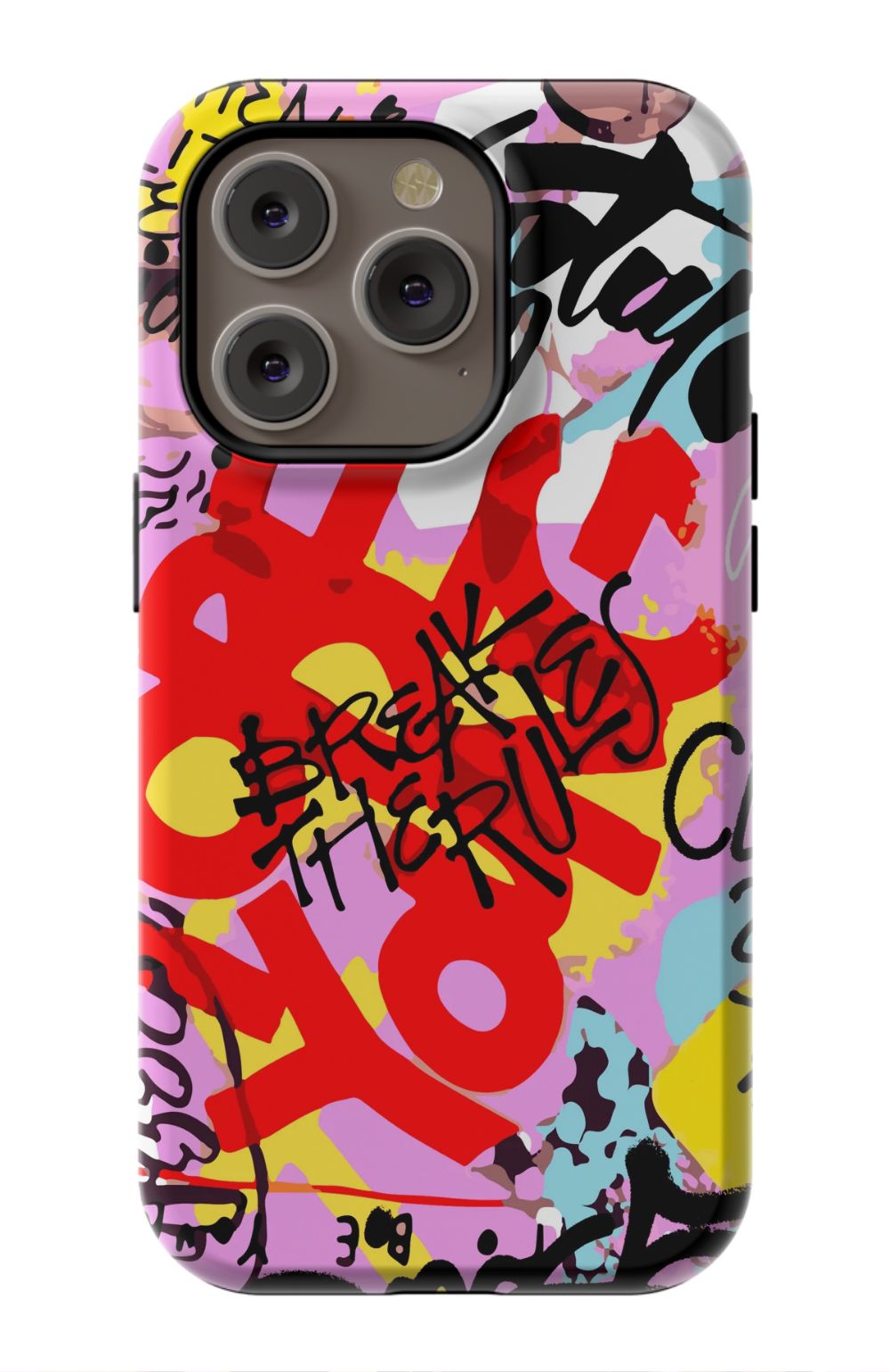 Break The Rules Graffiti Phone Case - B7Cases