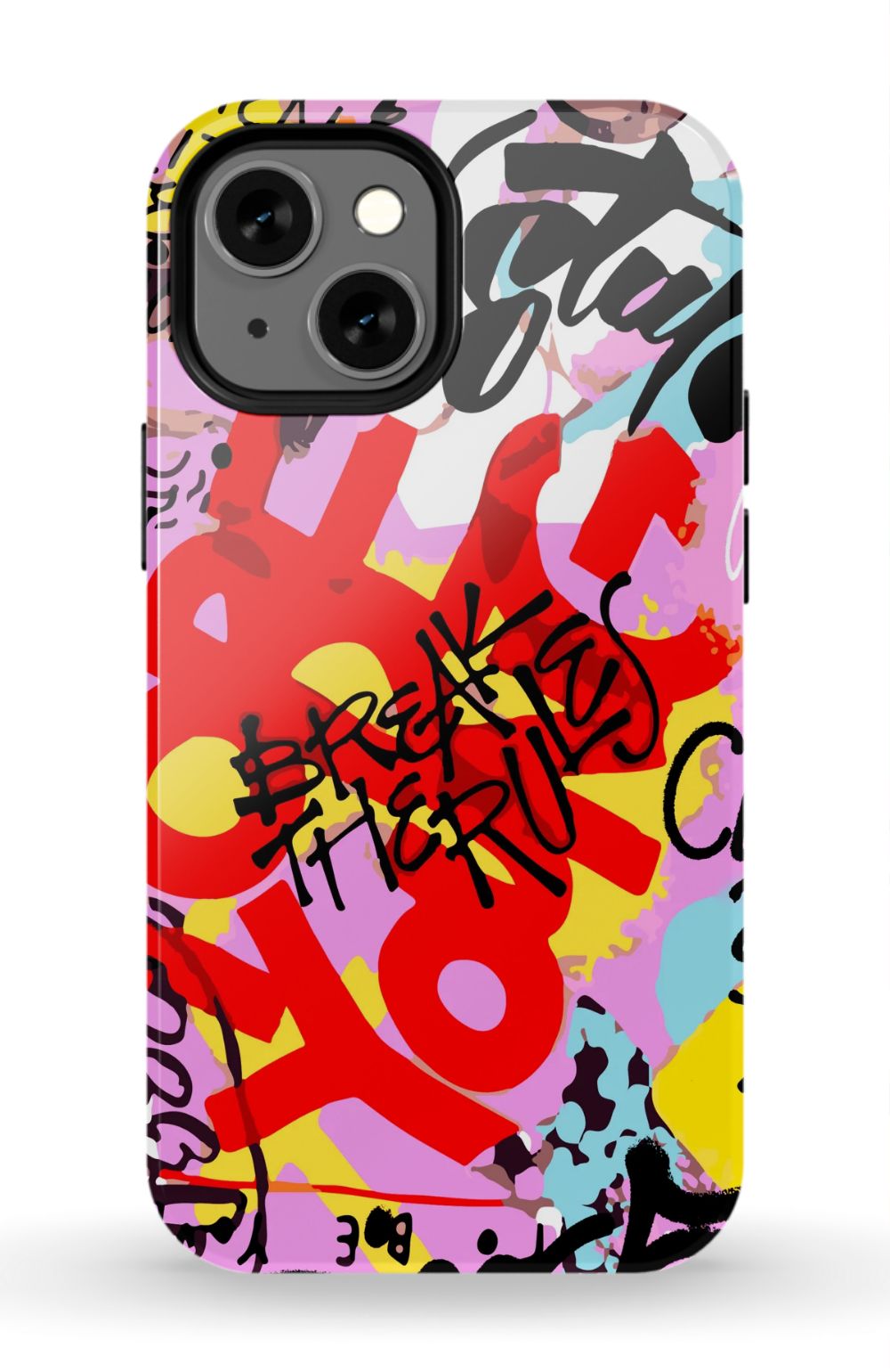 Break The Rules Graffiti Phone Case - B7Cases
