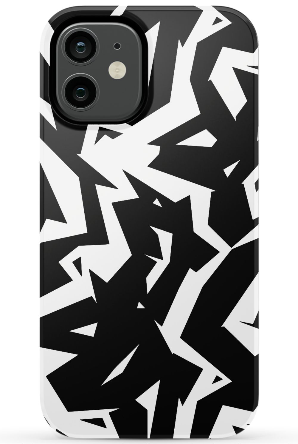 Black White Fragments Phone Case - B7Cases
