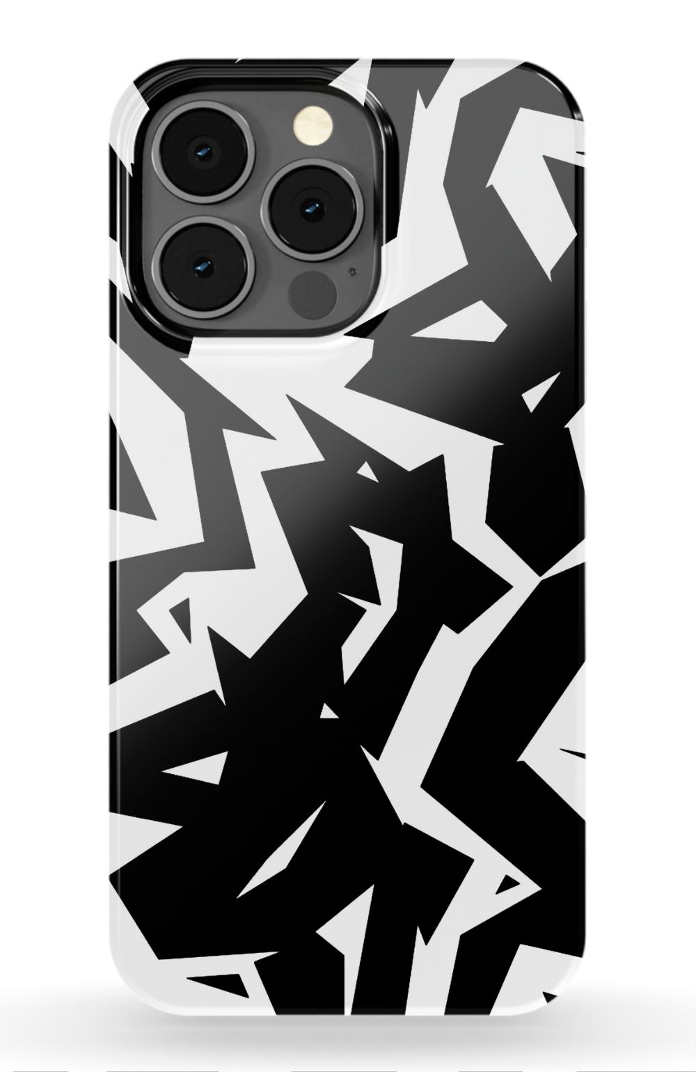Black White Fragments Phone Case - B7Cases