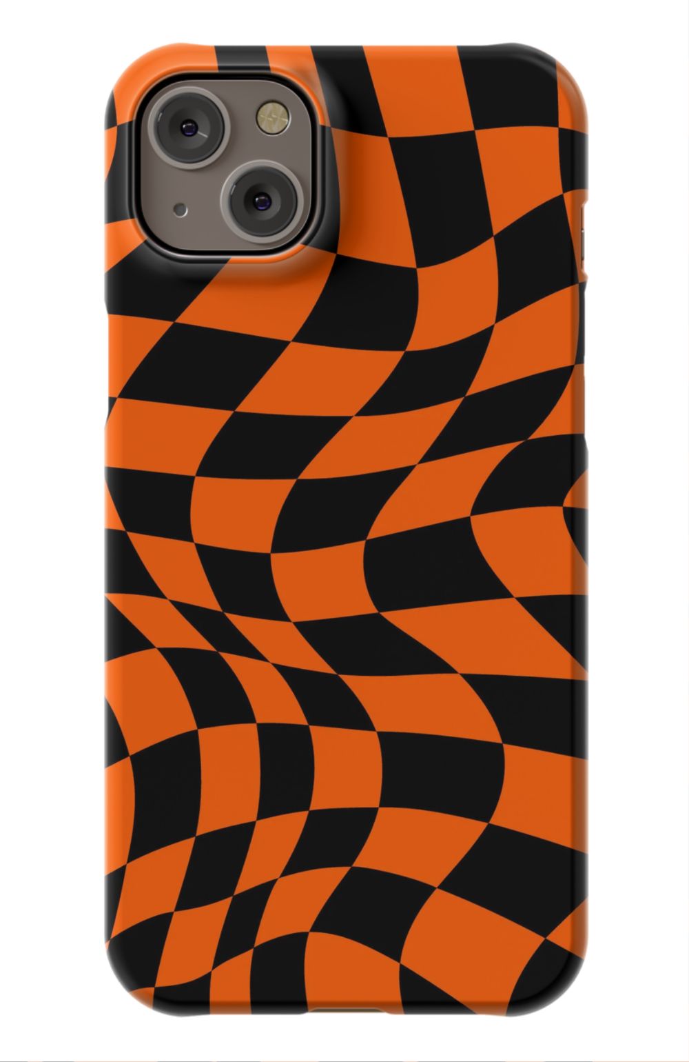 Orange Black Checkered Phone Case - B7Cases