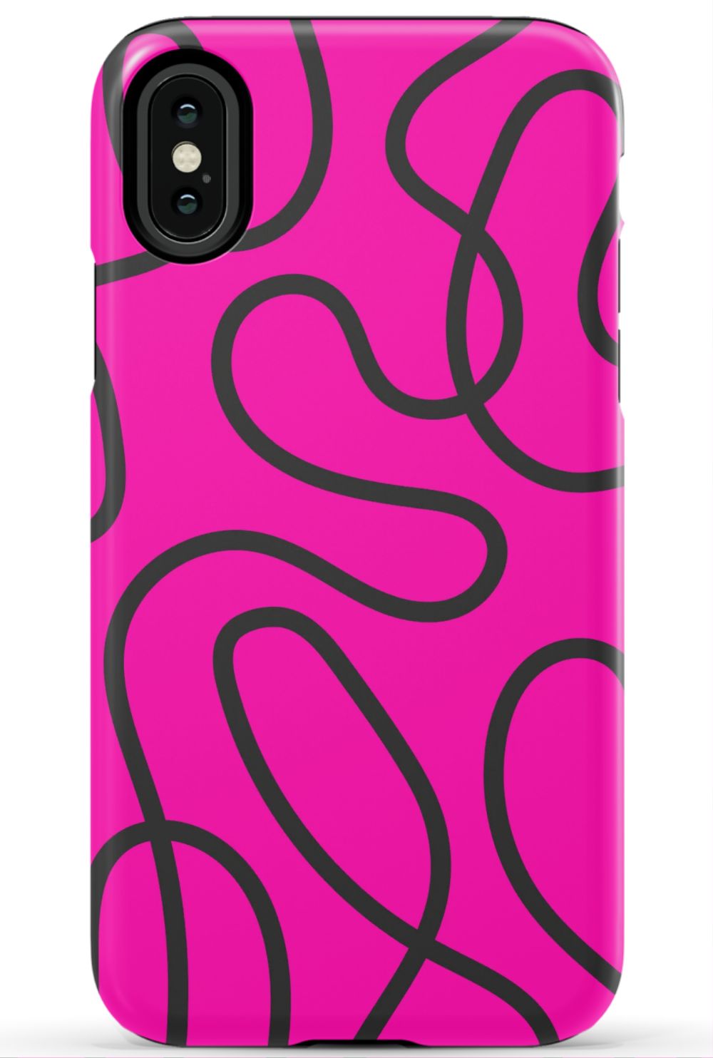Pink Abstract Squiggles Phone Case - B7Cases