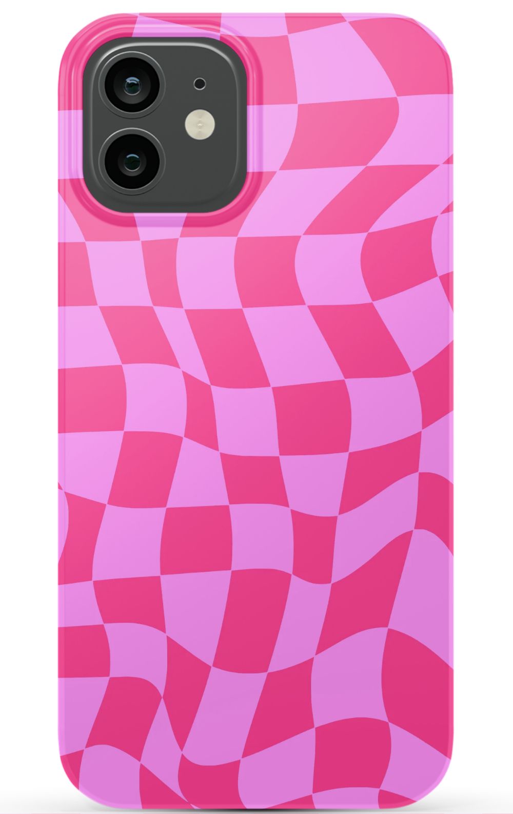 Pink Distorted Checkered Phone Case - B7Cases