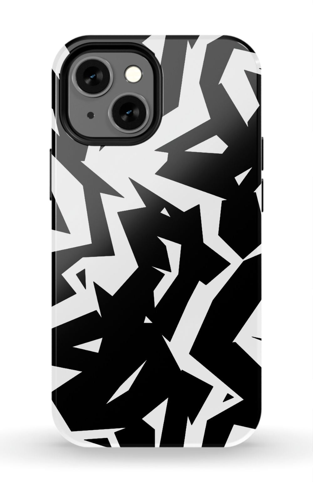 Black White Fragments Phone Case - B7Cases