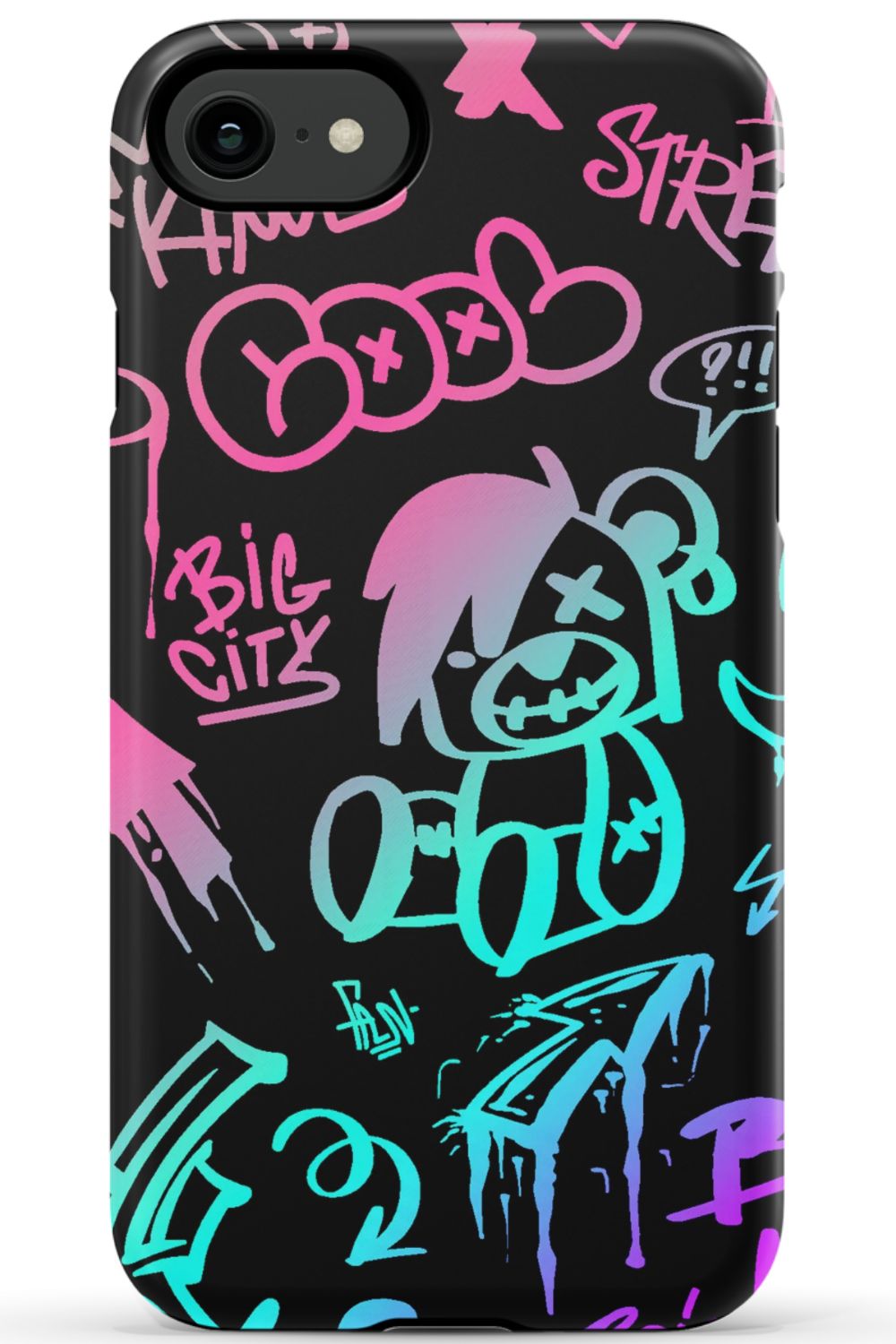 Neon Stickers Graffiti Phone Case - B7Cases
