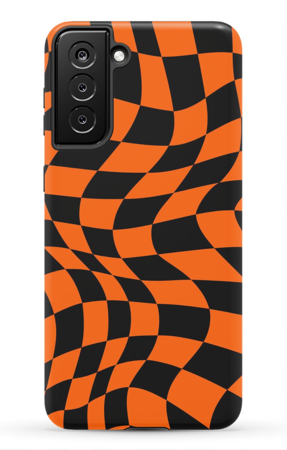 Orange Black Checkered Phone Case - B7Cases