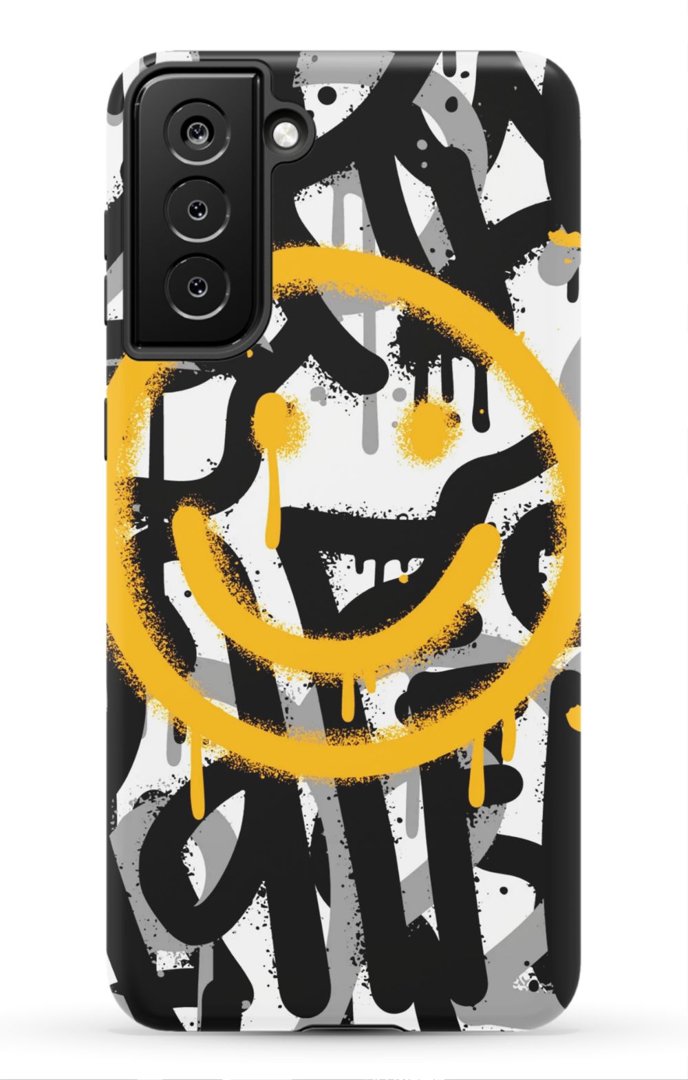 Sprayed Smiley Graffiti Phone Case - B7Cases