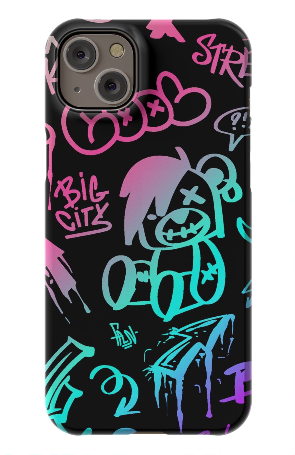 Neon Stickers Graffiti Phone Case - B7Cases