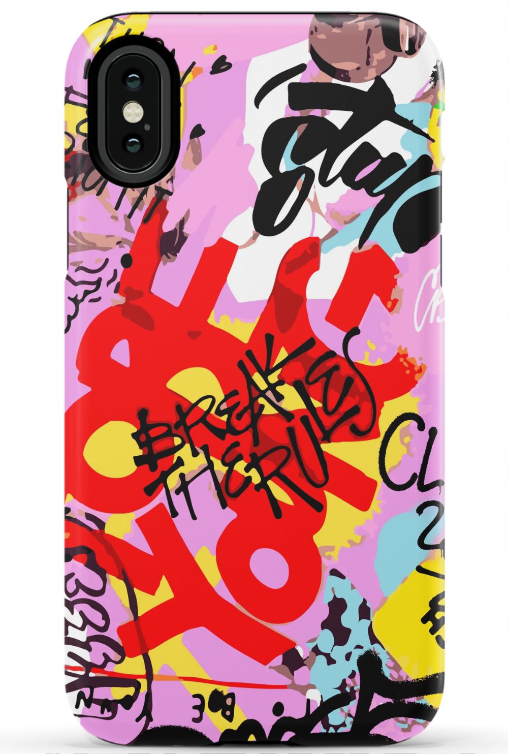 Break The Rules Graffiti Phone Case - B7Cases