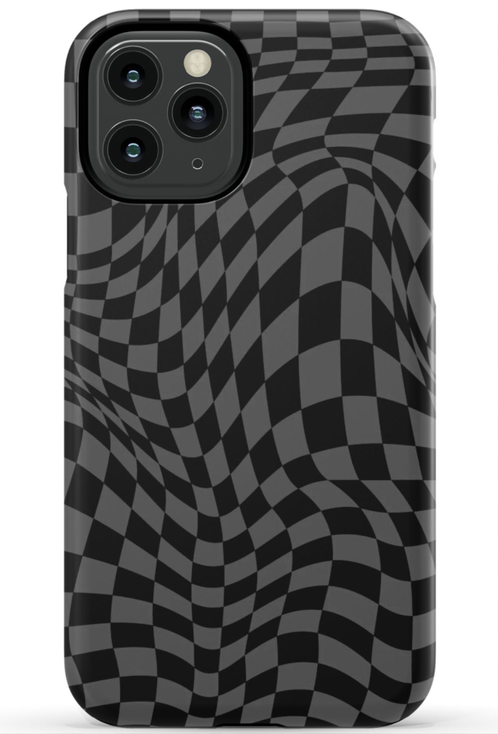 Gray Distorted Checkered Phone Case - B7Cases