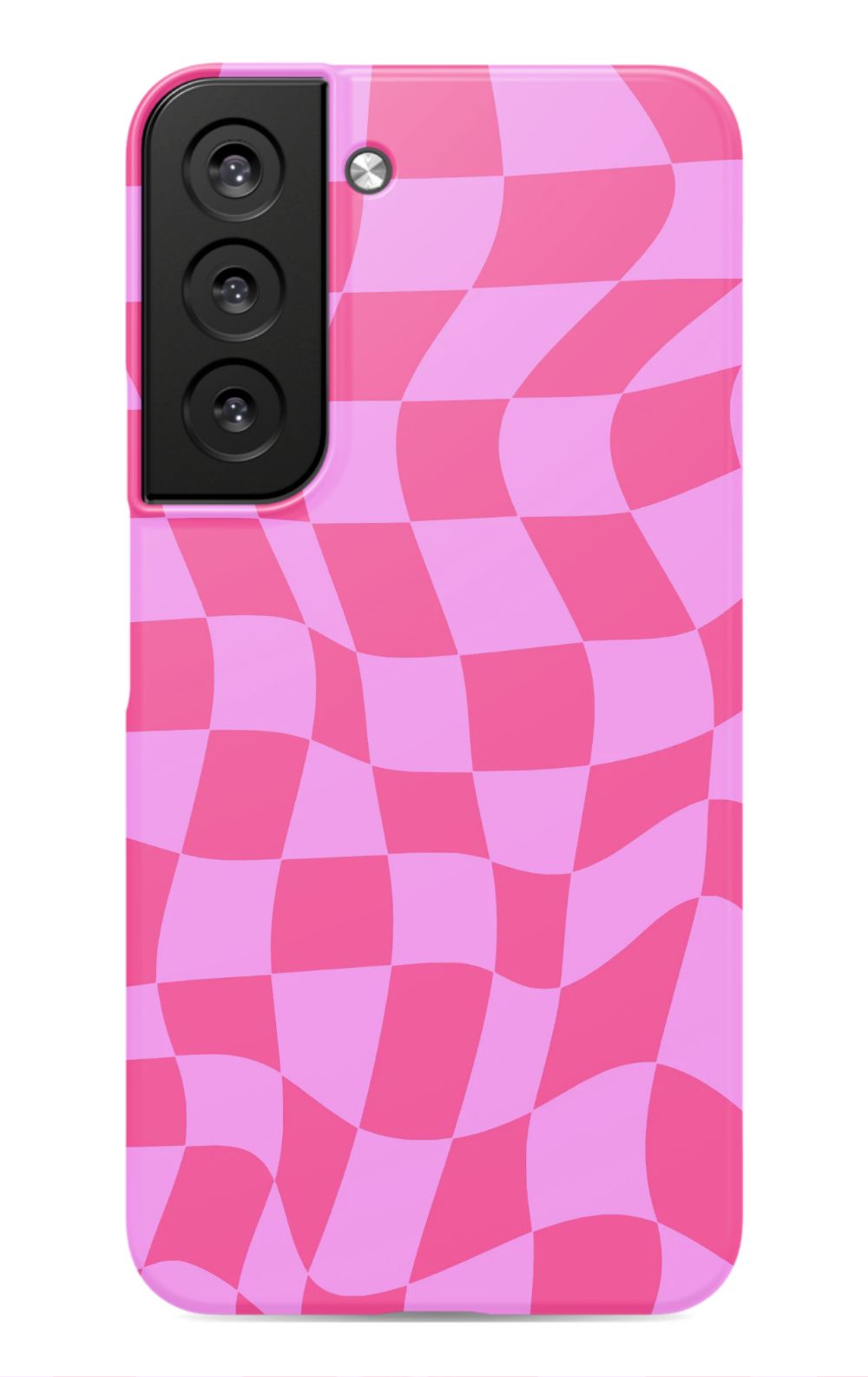 Pink Distorted Checkered Phone Case - B7Cases