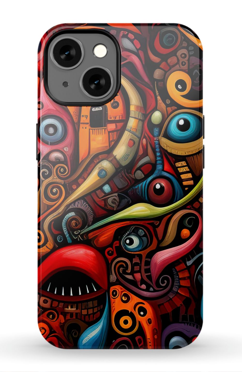 Psychedelic Eyes Graffiti Phone Case - B7Cases