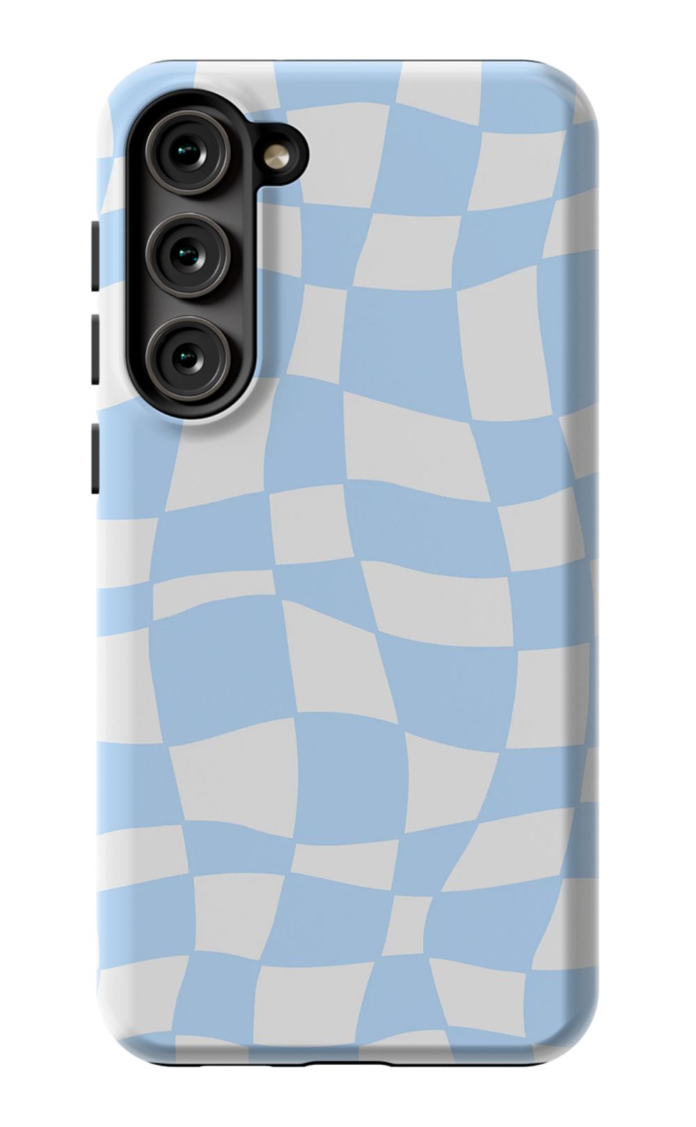 Light Blue Checkered Phone Case - B7Cases