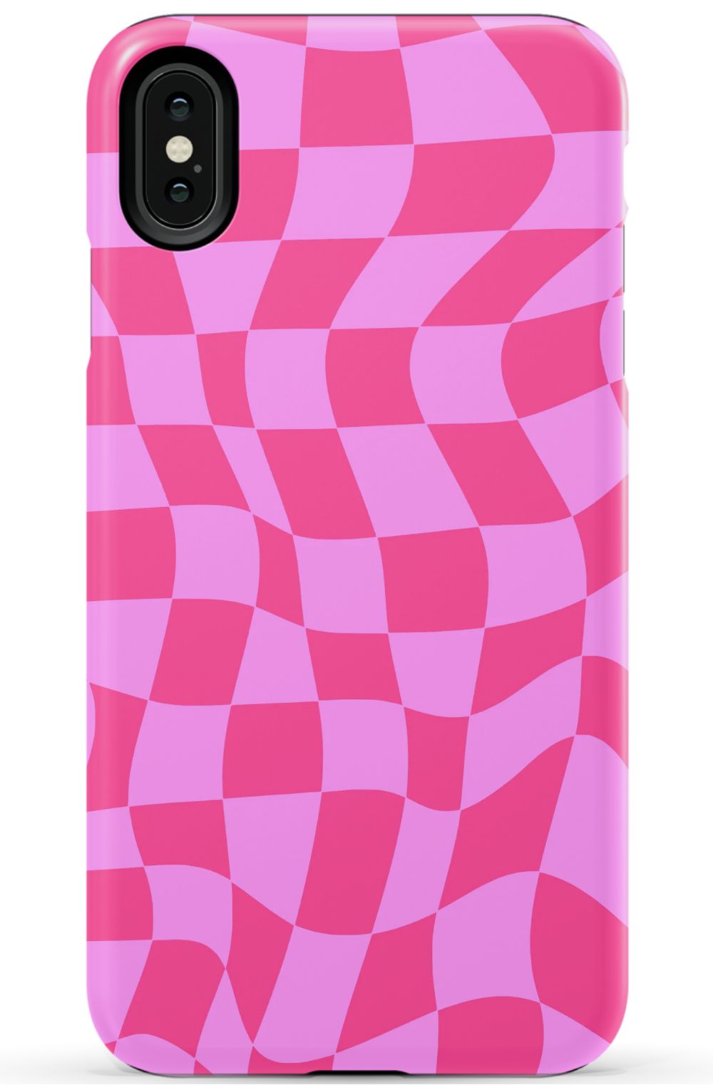 Pink Distorted Checkered Phone Case - B7Cases