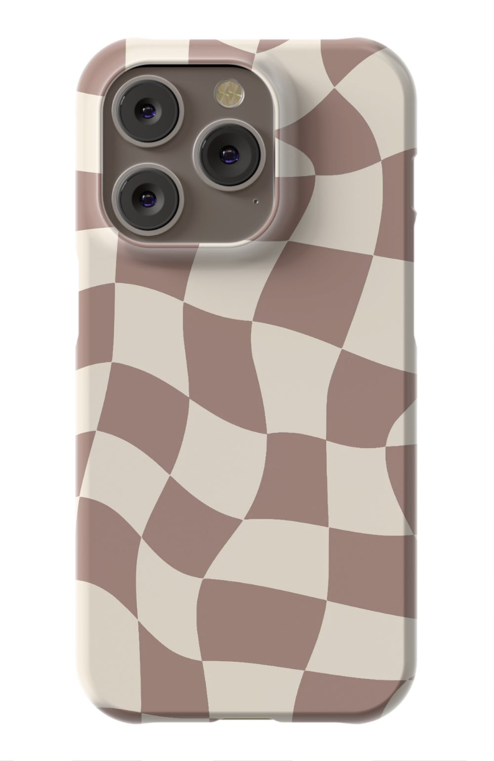 Light Brown Checkered Phone Case - B7Cases