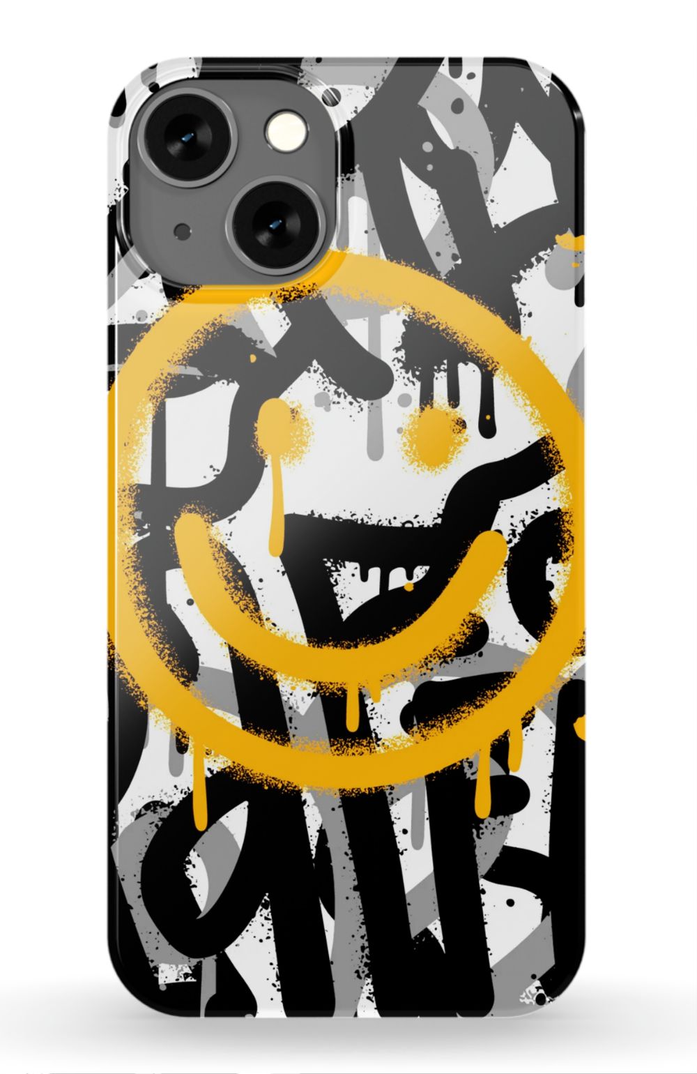 Sprayed Smiley Graffiti Phone Case - B7Cases