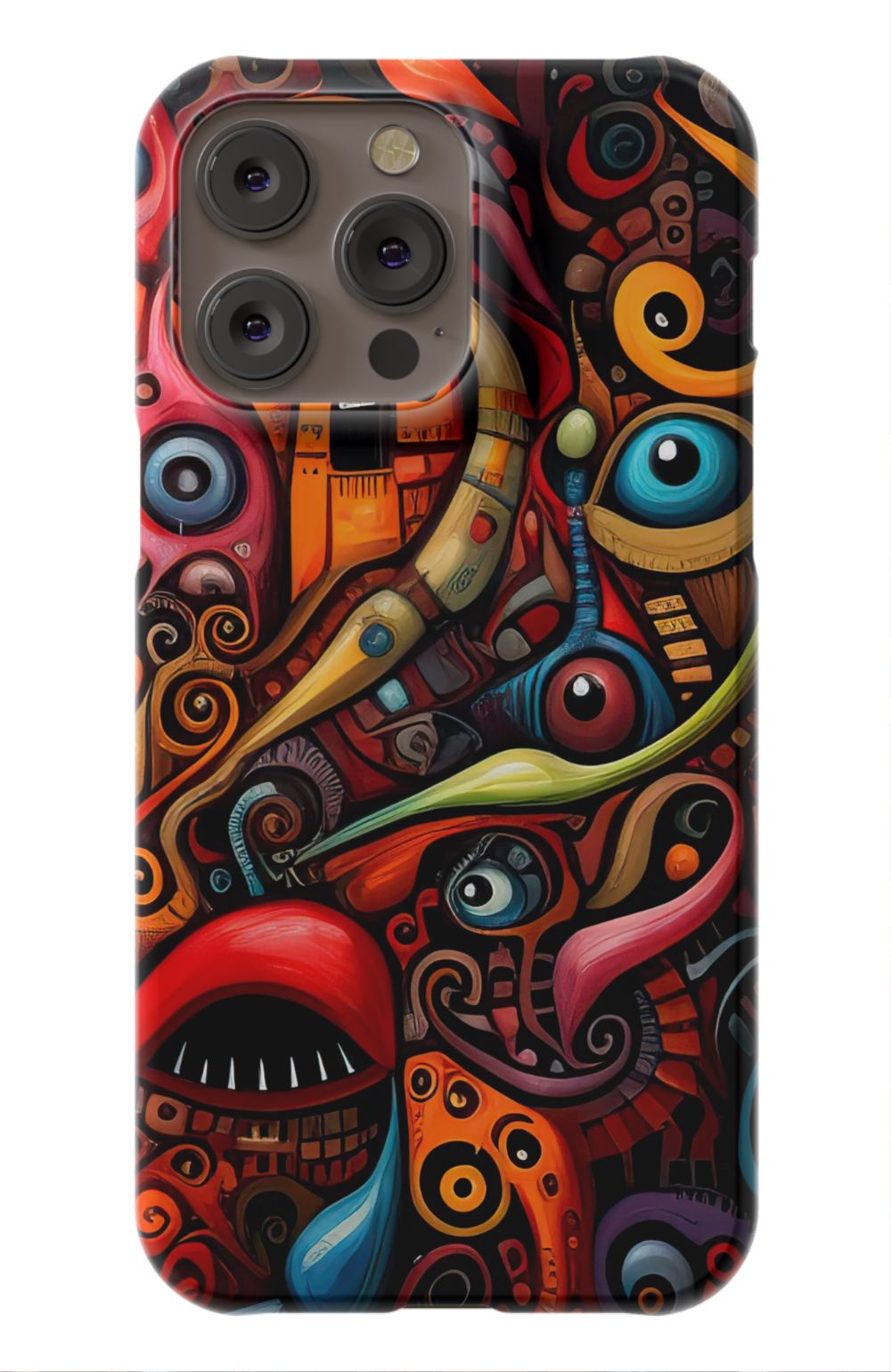 Psychedelic Eyes Graffiti Phone Case - B7Cases