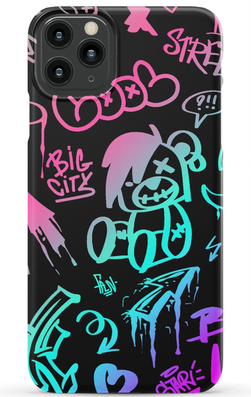 Neon Stickers Graffiti Phone Case - B7Cases