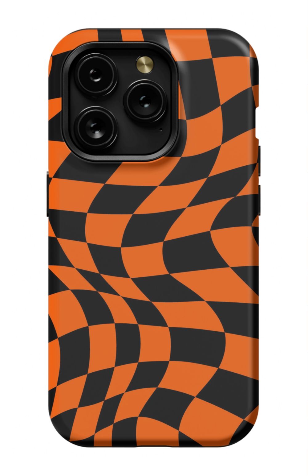 Orange Black Checkered Phone Case - B7Cases