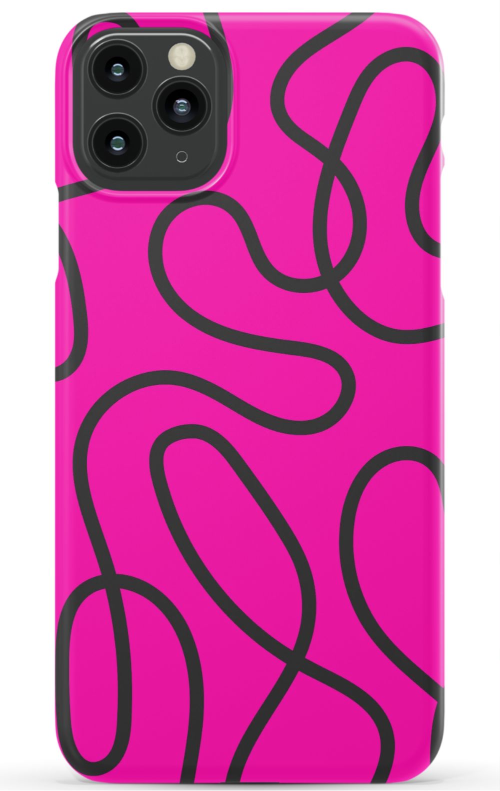 Pink Abstract Squiggles Phone Case - B7Cases