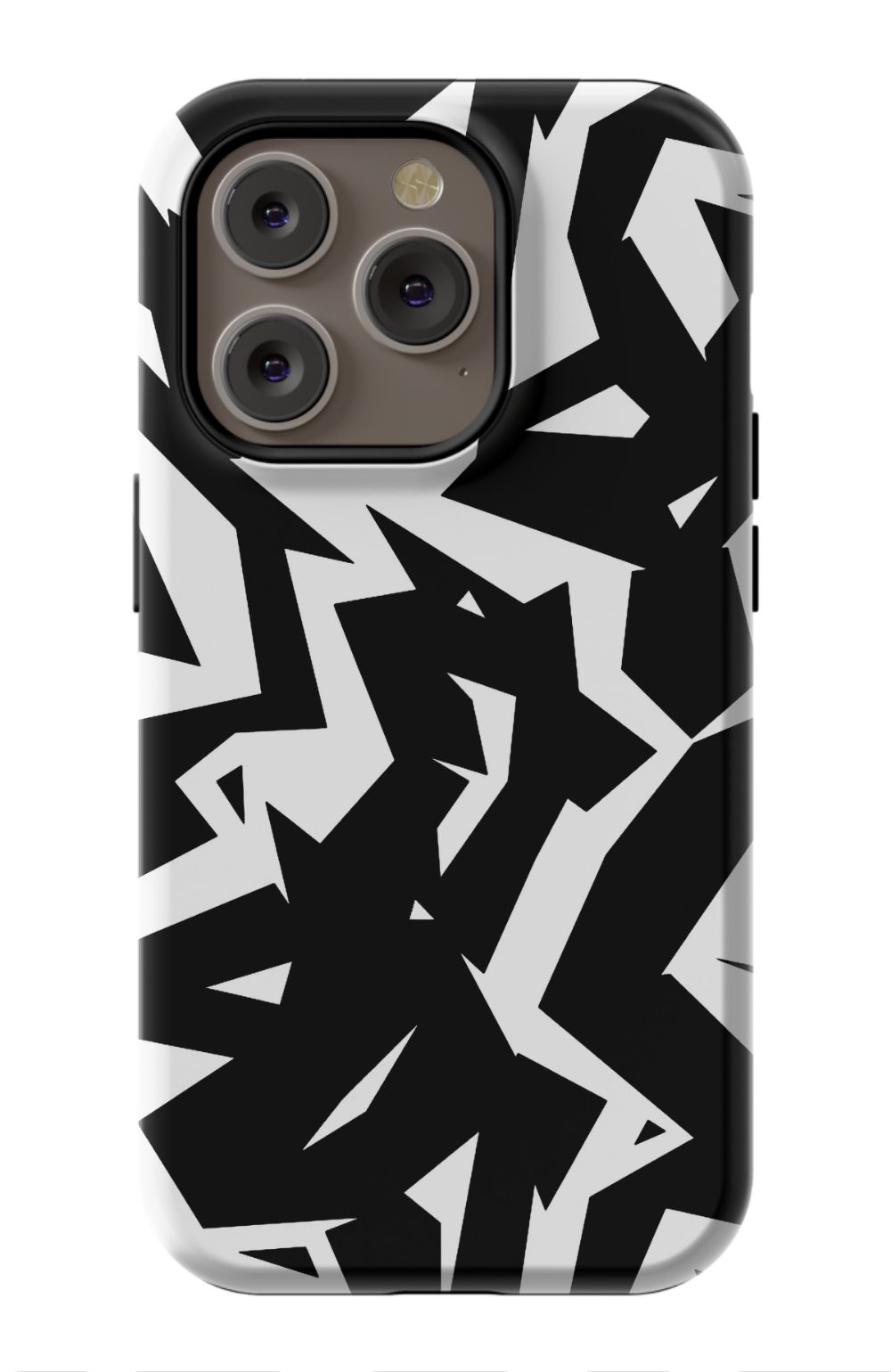 Black White Fragments Phone Case - B7Cases