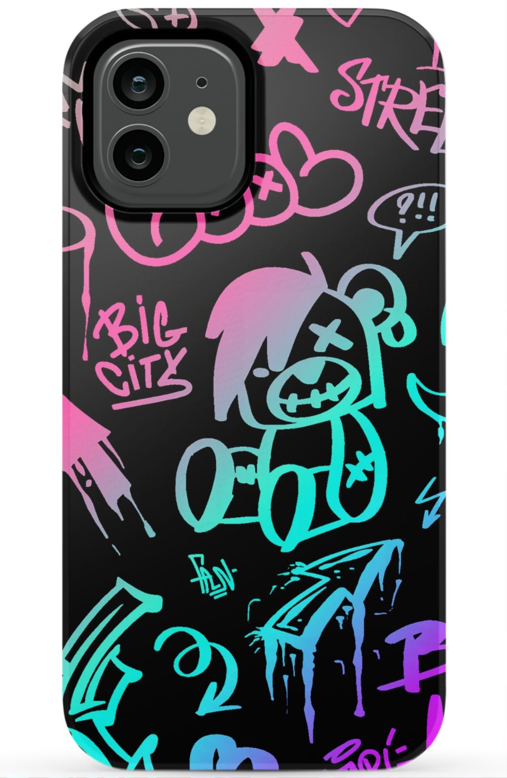 Neon Stickers Graffiti Phone Case - B7Cases