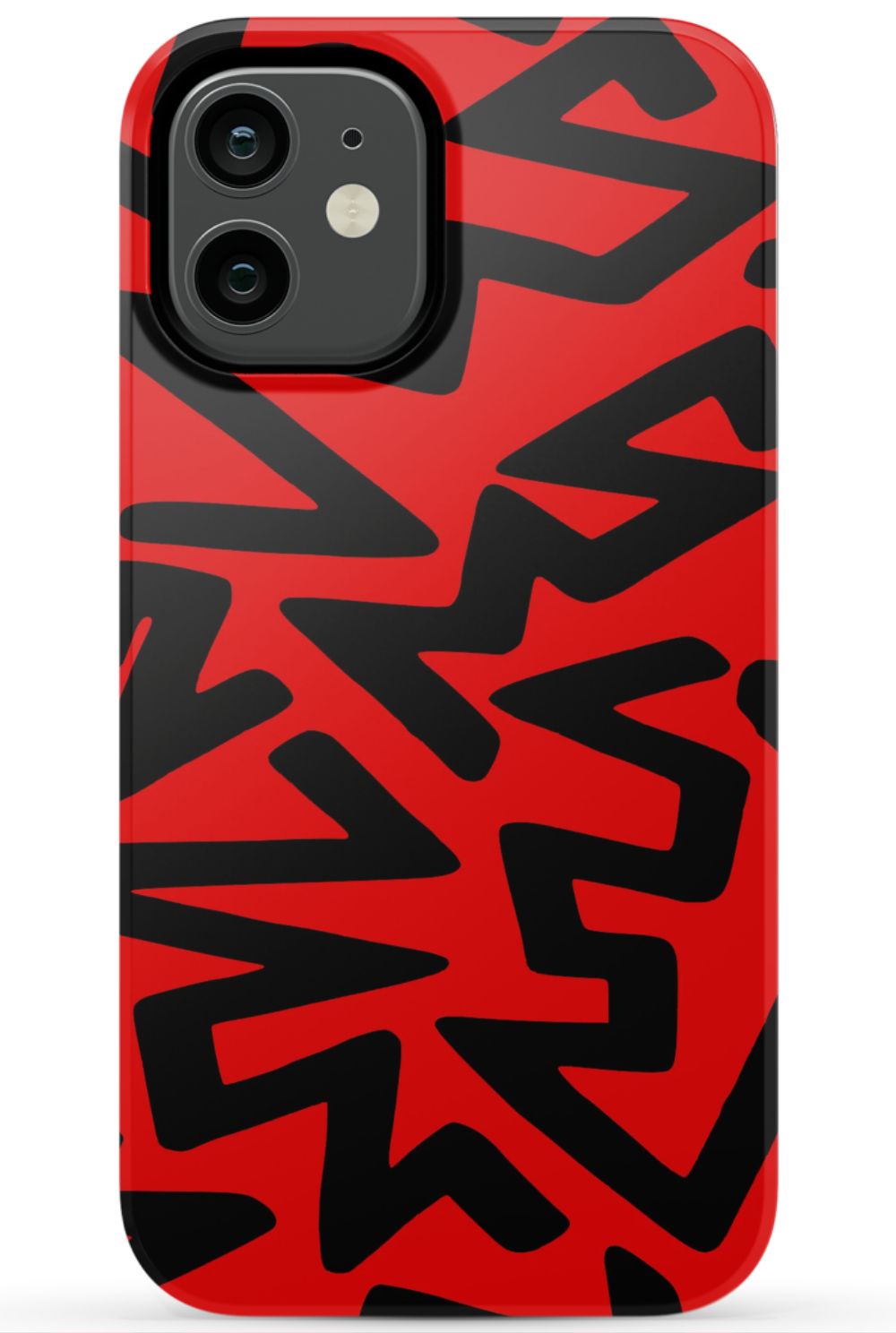Red Abstract Shapes Phone Case - B7Cases