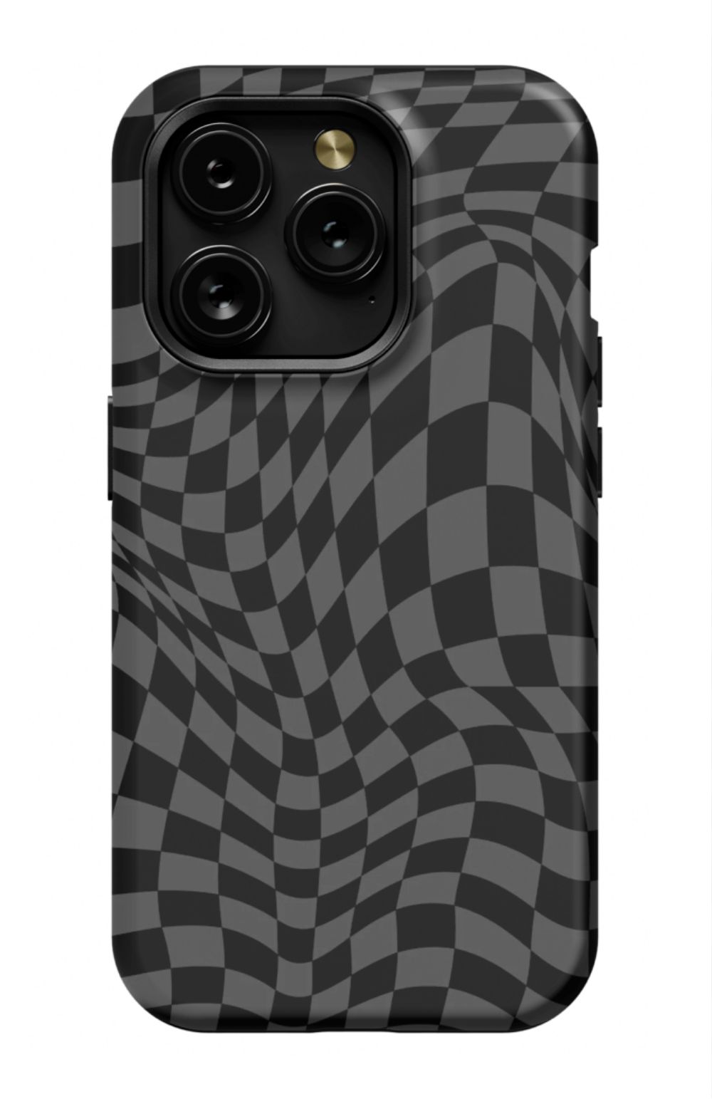 Gray Distorted Checkered Phone Case - B7Cases