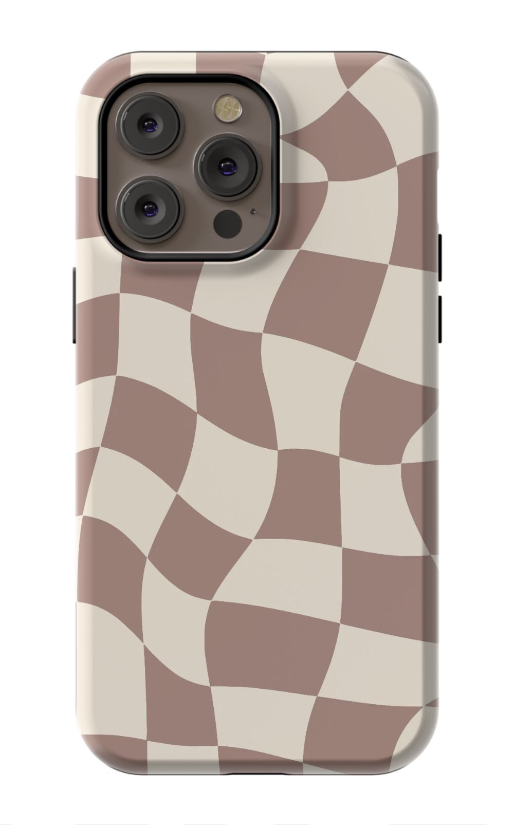 Light Brown Checkered Phone Case - B7Cases
