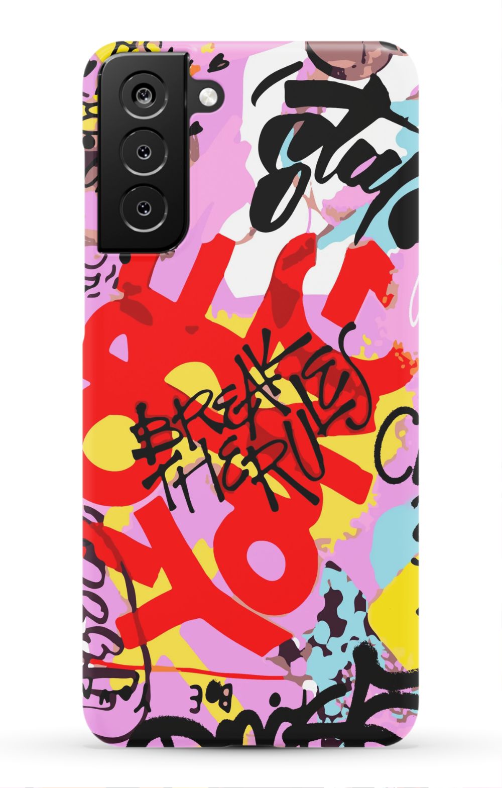 Break The Rules Graffiti Phone Case - B7Cases
