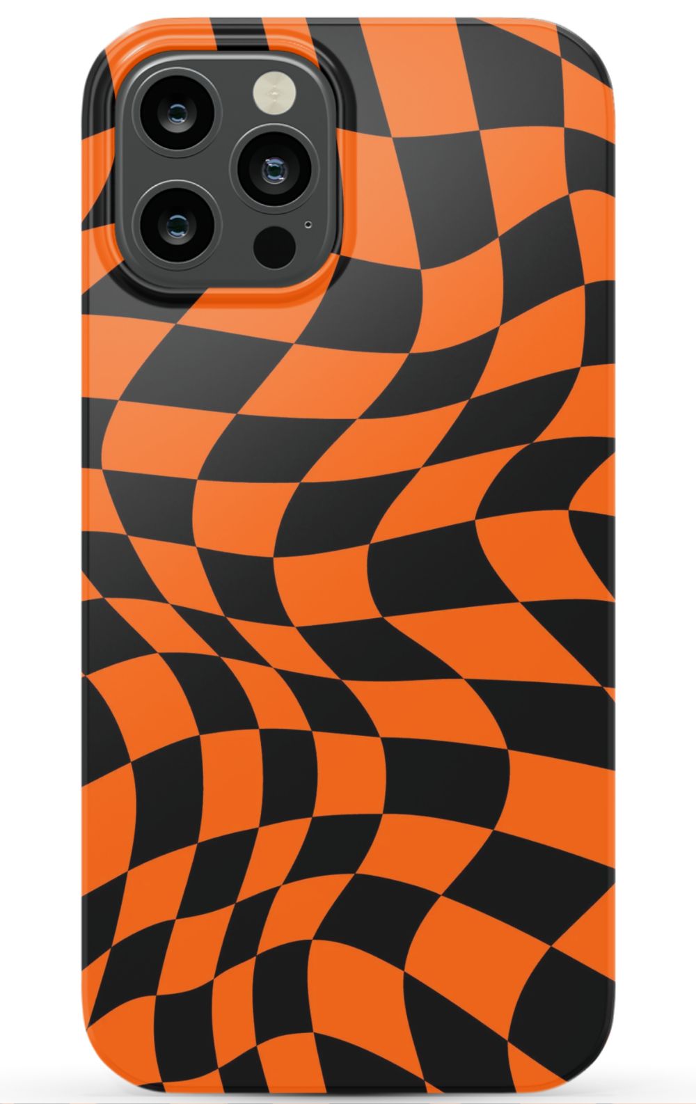 Orange Black Checkered Phone Case - B7Cases