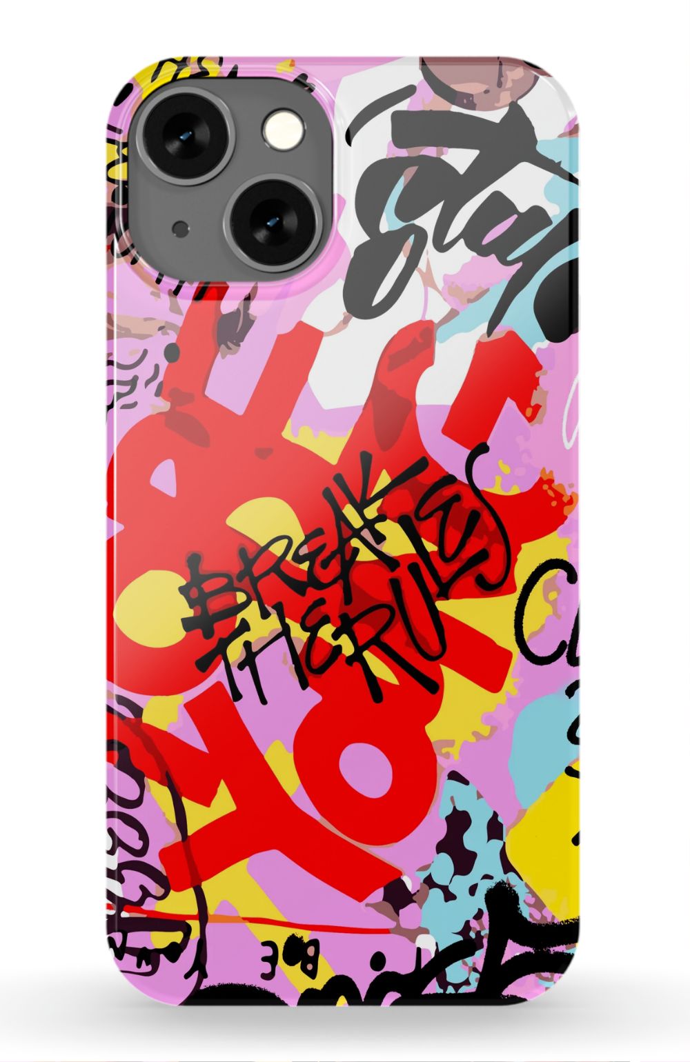 Break The Rules Graffiti Phone Case - B7Cases