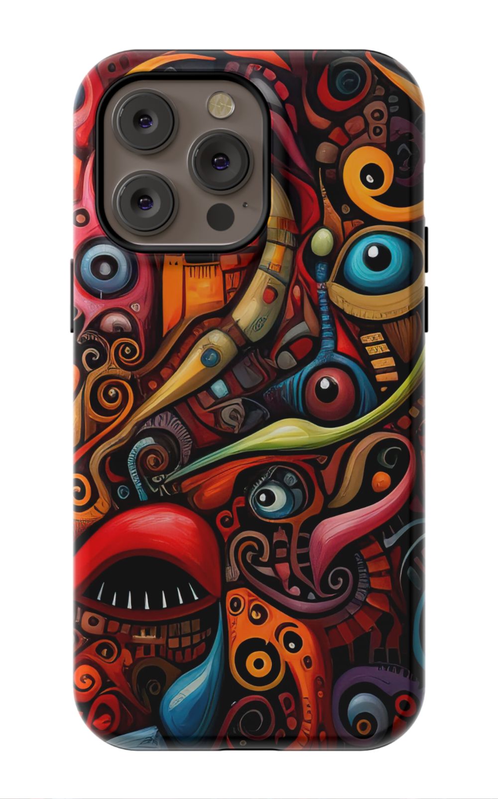Psychedelic Eyes Graffiti Phone Case - B7Cases