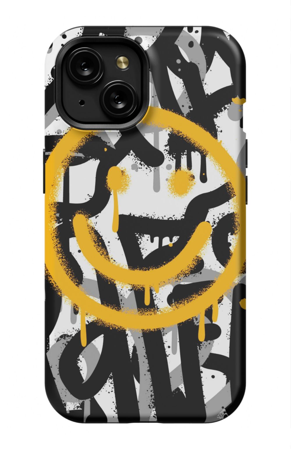Sprayed Smiley Graffiti Phone Case - B7Cases