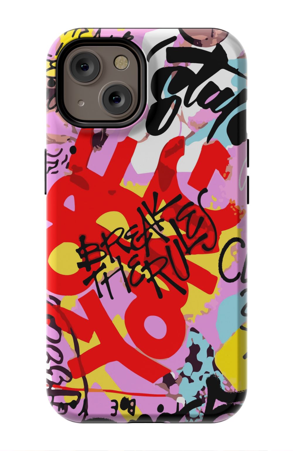 Break The Rules Graffiti Phone Case - B7Cases