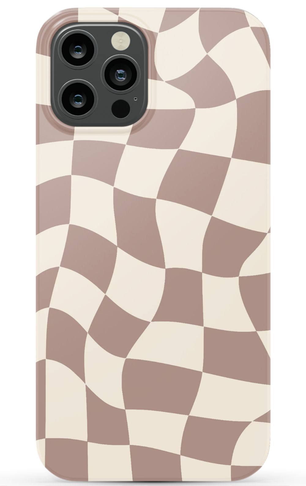 Light Brown Checkered Phone Case - B7Cases