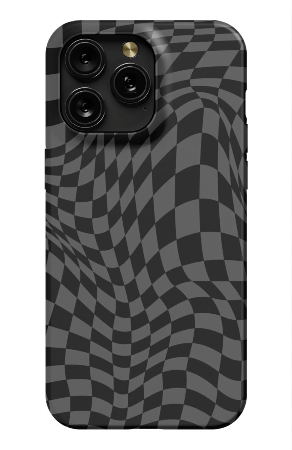 Gray Distorted Checkered Phone Case - B7Cases