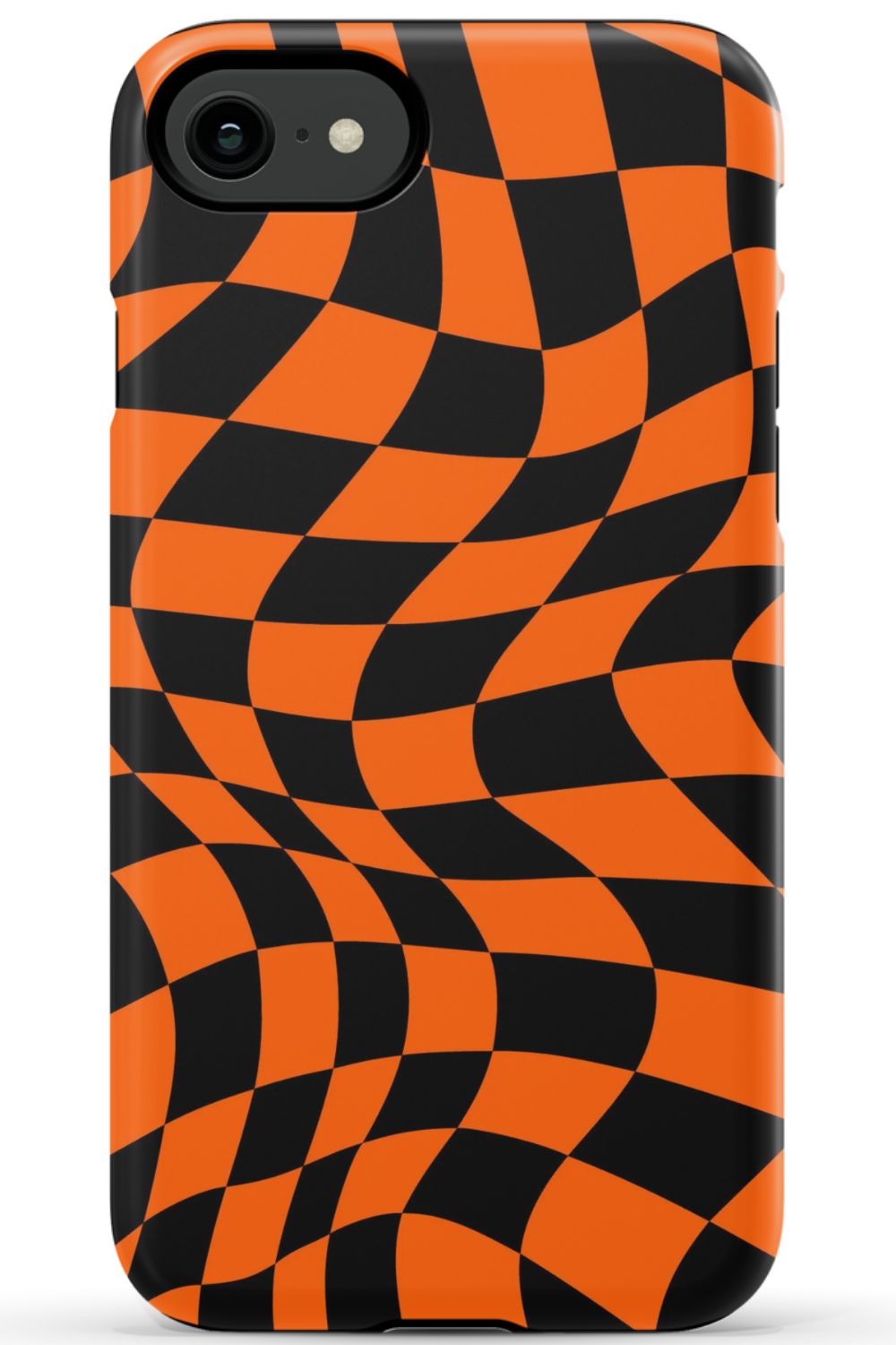 Orange Black Checkered Phone Case - B7Cases