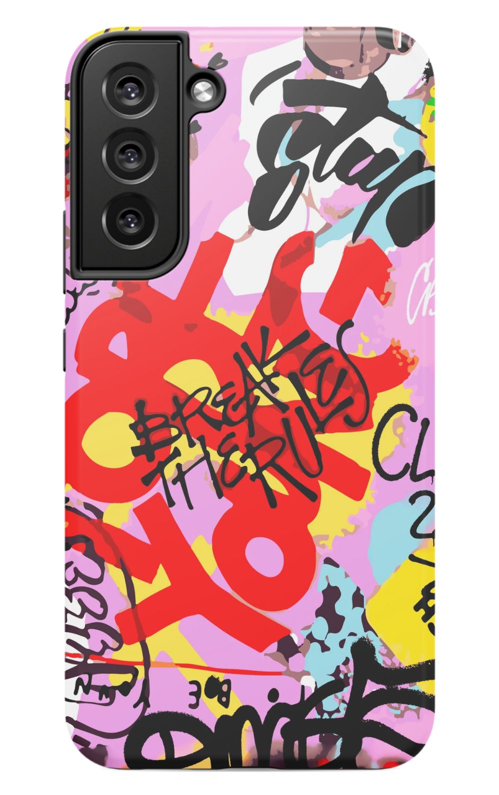 Break The Rules Graffiti Phone Case - B7Cases