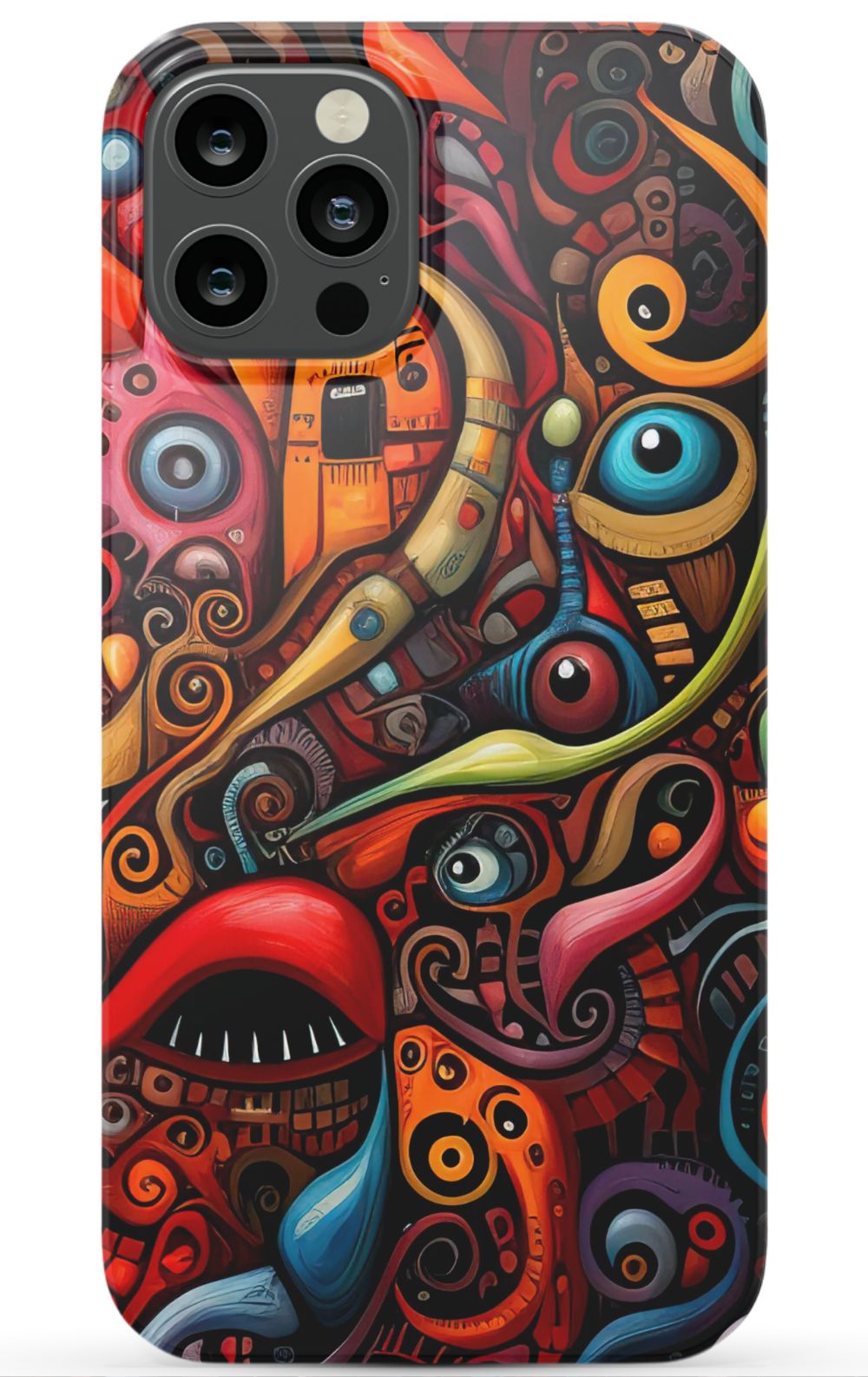 Psychedelic Eyes Graffiti Phone Case - B7Cases