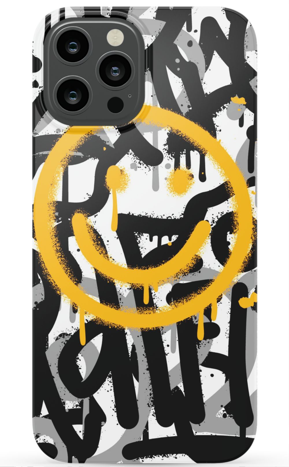 Sprayed Smiley Graffiti Phone Case - B7Cases