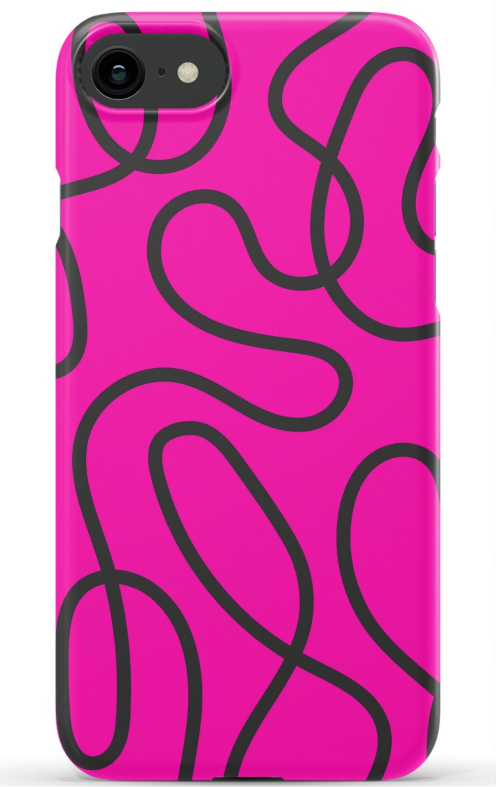Pink Abstract Squiggles Phone Case - B7Cases